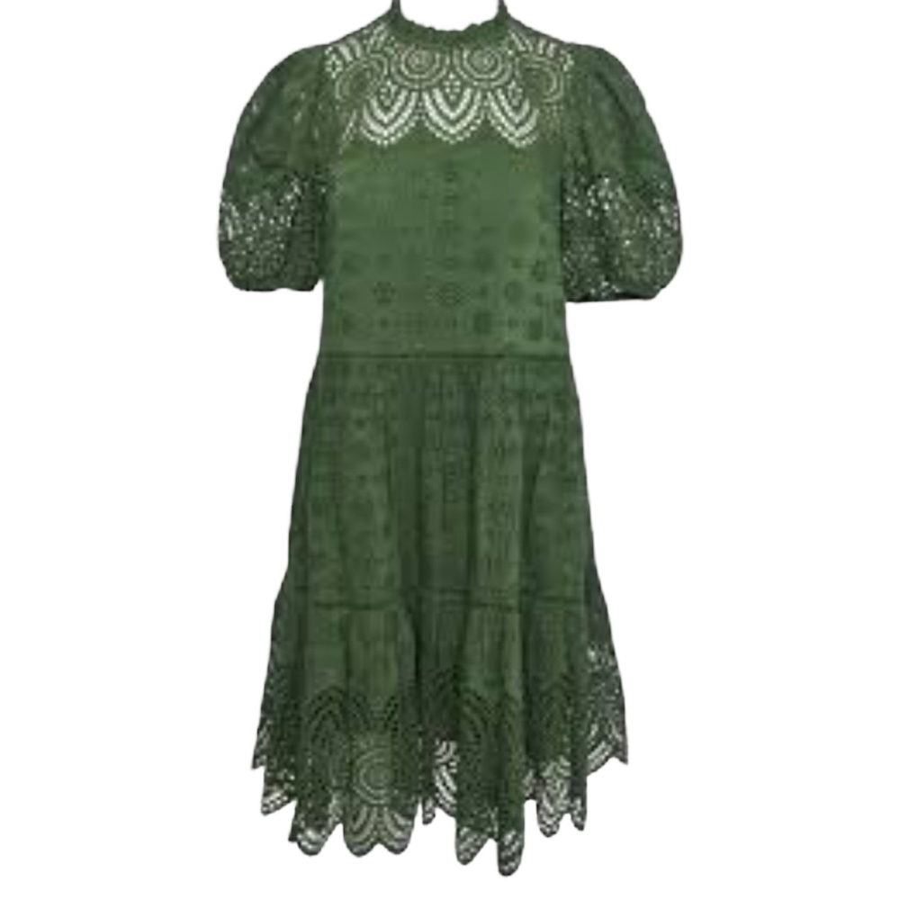 Ulla Johnson Simone Broderie Anglaise Mini Dress Size 4